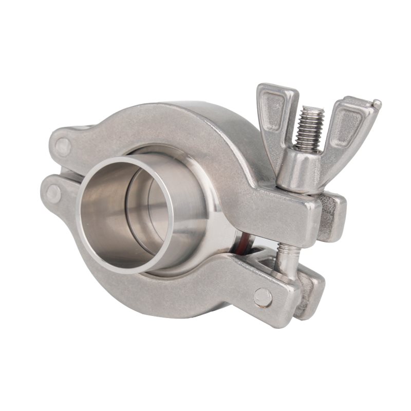 。304不锈钢真w空快装盲板焊接管接头套装快速卡箍快接卡盘堵头kf