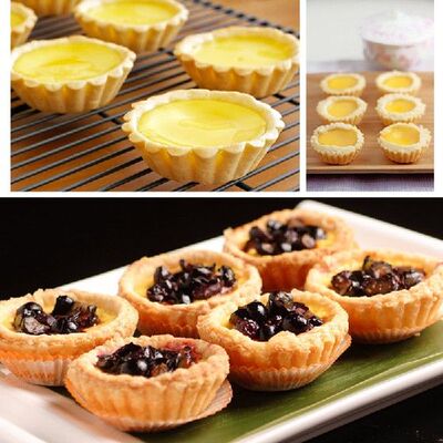 3 PcsSet Egg Tarts Mold DIY Cupcake Mould Kitchen Pastries