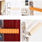 海斯迪克HK93门把手防撞保护套加厚橡胶安全门把手套门拉手防碰