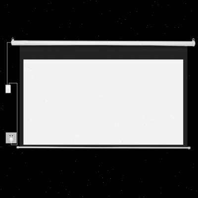 烈电投影幕布电动幕布家用自动升降84寸100寸120寸150寸200英寸高