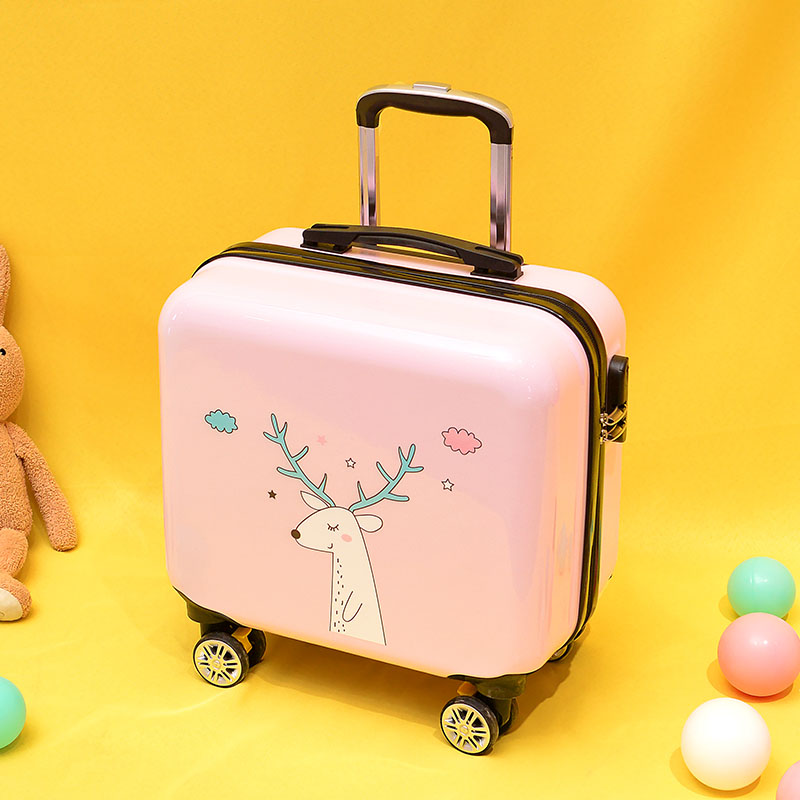定制儿童拉杆箱logo18寸男女童旅行箱万向轮登机箱可爱拉杆箱卡通