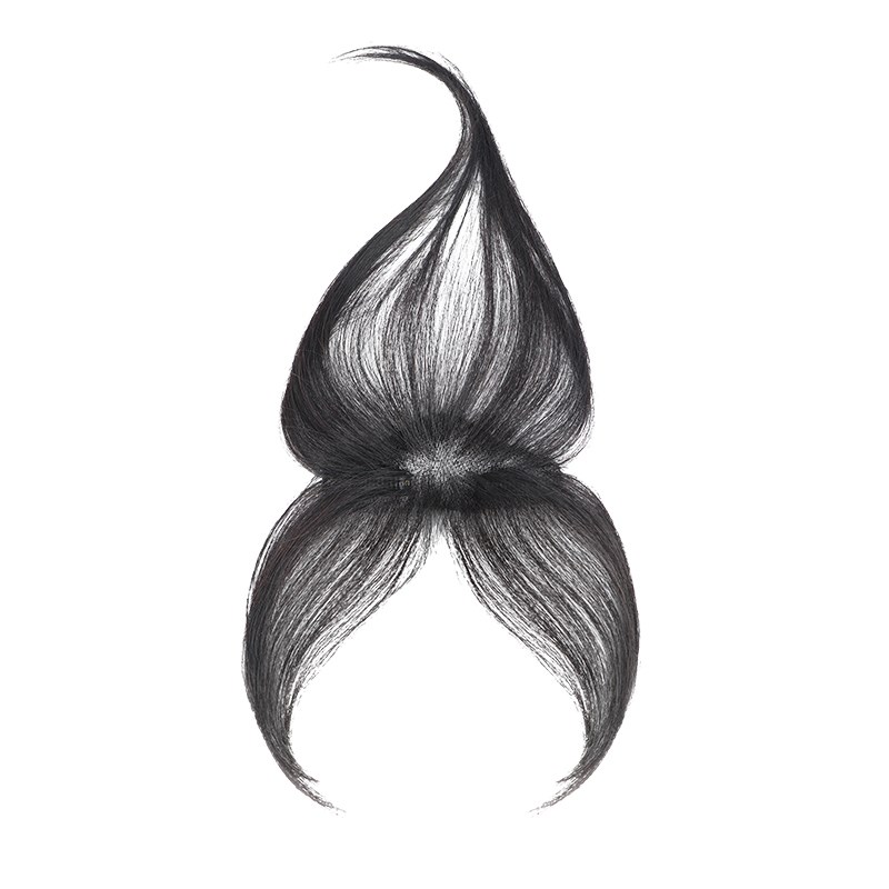 胎毛八字刘海假发女片头顶轻薄款自然前额无痕隐形发际线贴假发片