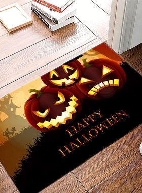 Halloween Floor Mat Funny Face Outdoor Decoration Home Door