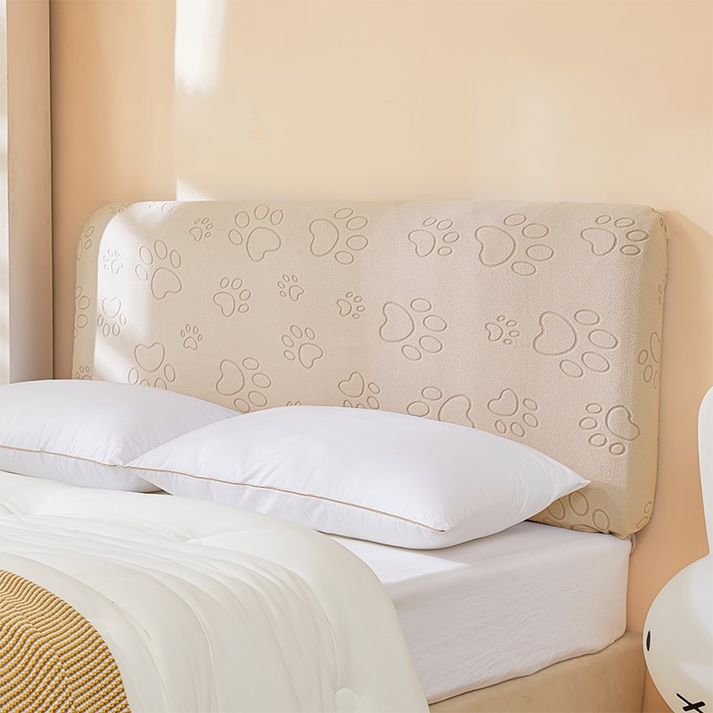 2024新款全包床头套罩软包简约现代防尘通用卍能床头罩木床靠背套