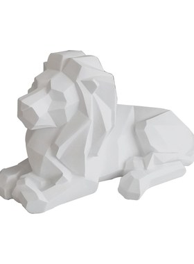 摆件狮子几何香薰车载扩香装饰北欧家居石膏石汽车品模具礼物简约