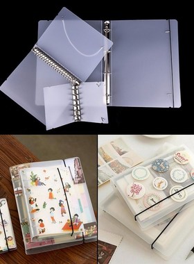 A4/A5/A7 Classic Transparent Simple Plastic Clip File Folder