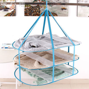 晒衣篮晾衣网羊毛衫衣服平铺晾晒的网兜双层毛衣专用平摊晾衣架衣