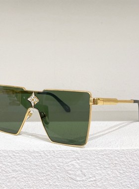 模特款金属方形连身大框太阳眼镜女Z1700U男时尚遮阳太阳眼镜镶钻