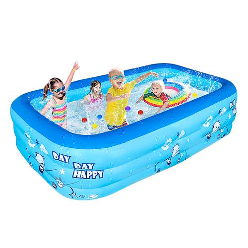 极速儿童充气游泳池家用大型加厚成人戏水池可折叠婴儿户外大号游