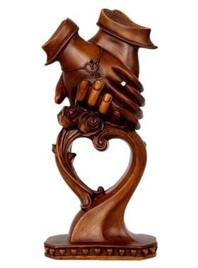 摆件结婚礼物送新婚礼品执子之手创意闺蜜周年纪念日装饰老婆客厅