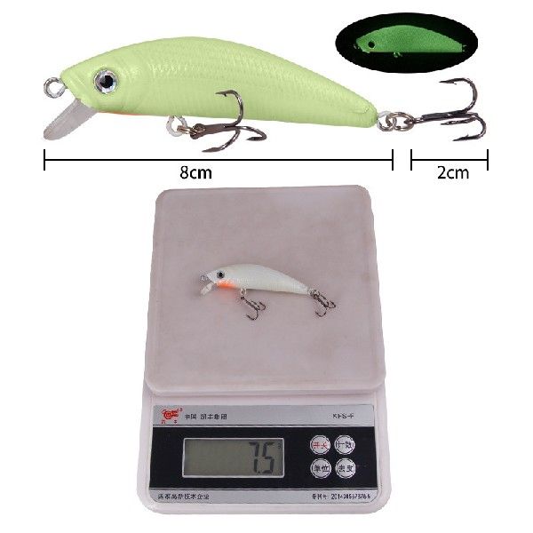 新品Luya Bait Luminous Bait Bionic Fake Bait Hard Bait Alice