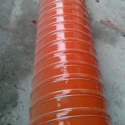 鸣固ZJ6061耐高温风管高温硫化管红色高温矽胶风管耐温70300