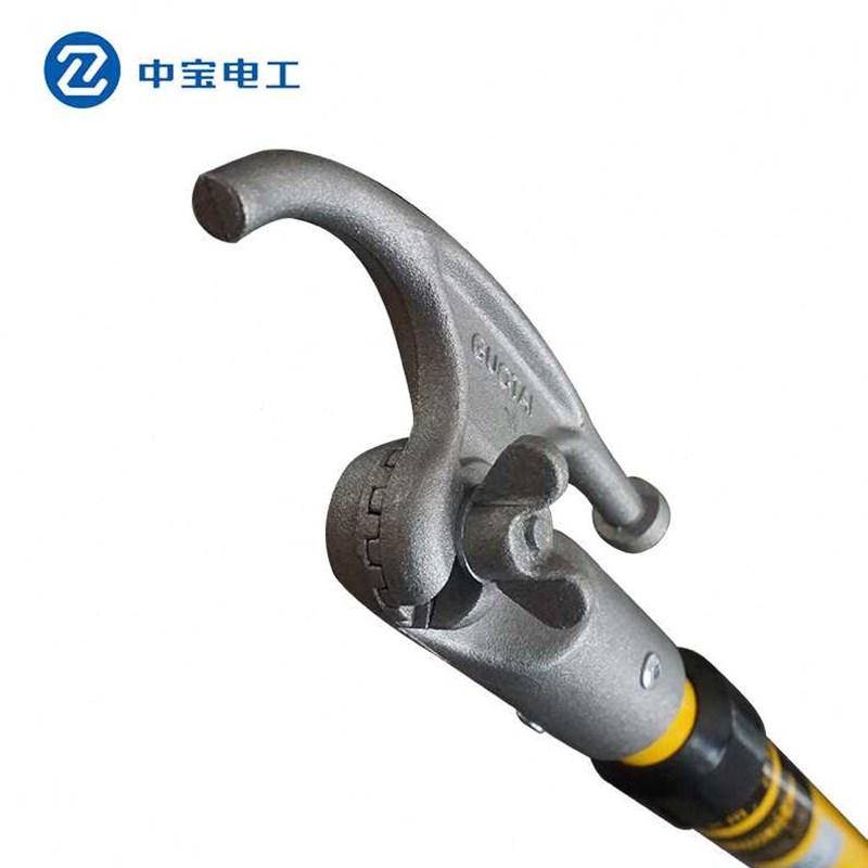 中宝电工35KV5节9米伸缩式绝缘拉闸杆绝缘棒绝缘操作杆令克棒现做