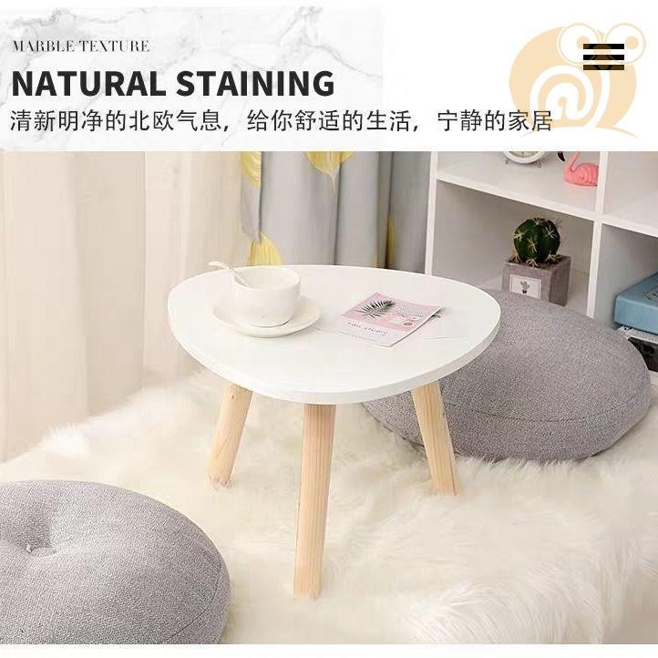 飘窗小圆桌子迷你榻榻米阳台简约矮桌卧室坐地网红小型茶几ins 风