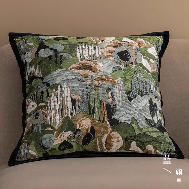 中古风复古豹子提花抱枕床上用靠枕靠垫沙发抱枕套腰枕民宿腰靠,居家布艺,靠垫/抱枕,淘宝优惠券,粉丝福利购,淘宝优惠卷