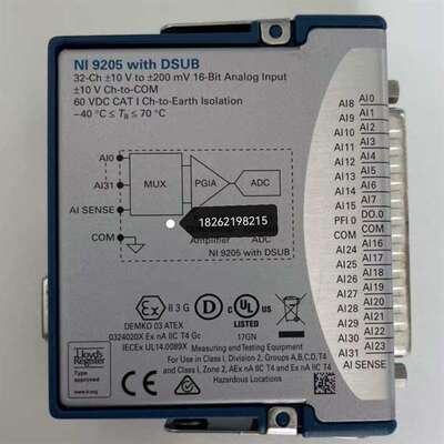 议价NI 9205 DSUB ，功能，成色漂亮，可维修