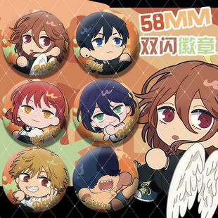 电锯人剧场版蕾塞篇帕瓦玛奇玛Q版58mm双闪大徽章谷子吧唧二次元