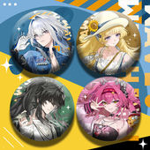 鸣潮趣多多联动仇远菲比嘉贝莉娜露帕75mm马口铁徽章吧唧