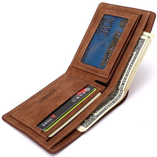 极速Men New Wallet ID Card Holder Co. PURSE Short Wallet Man