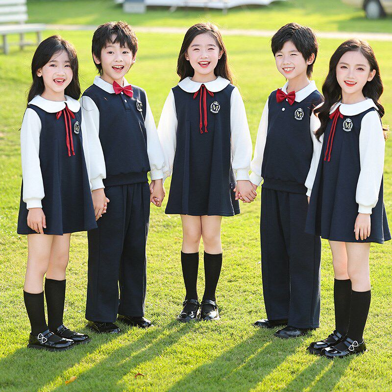 极速班服小学生校服春秋装三件套儿童年级运动会套装幼儿园园服春