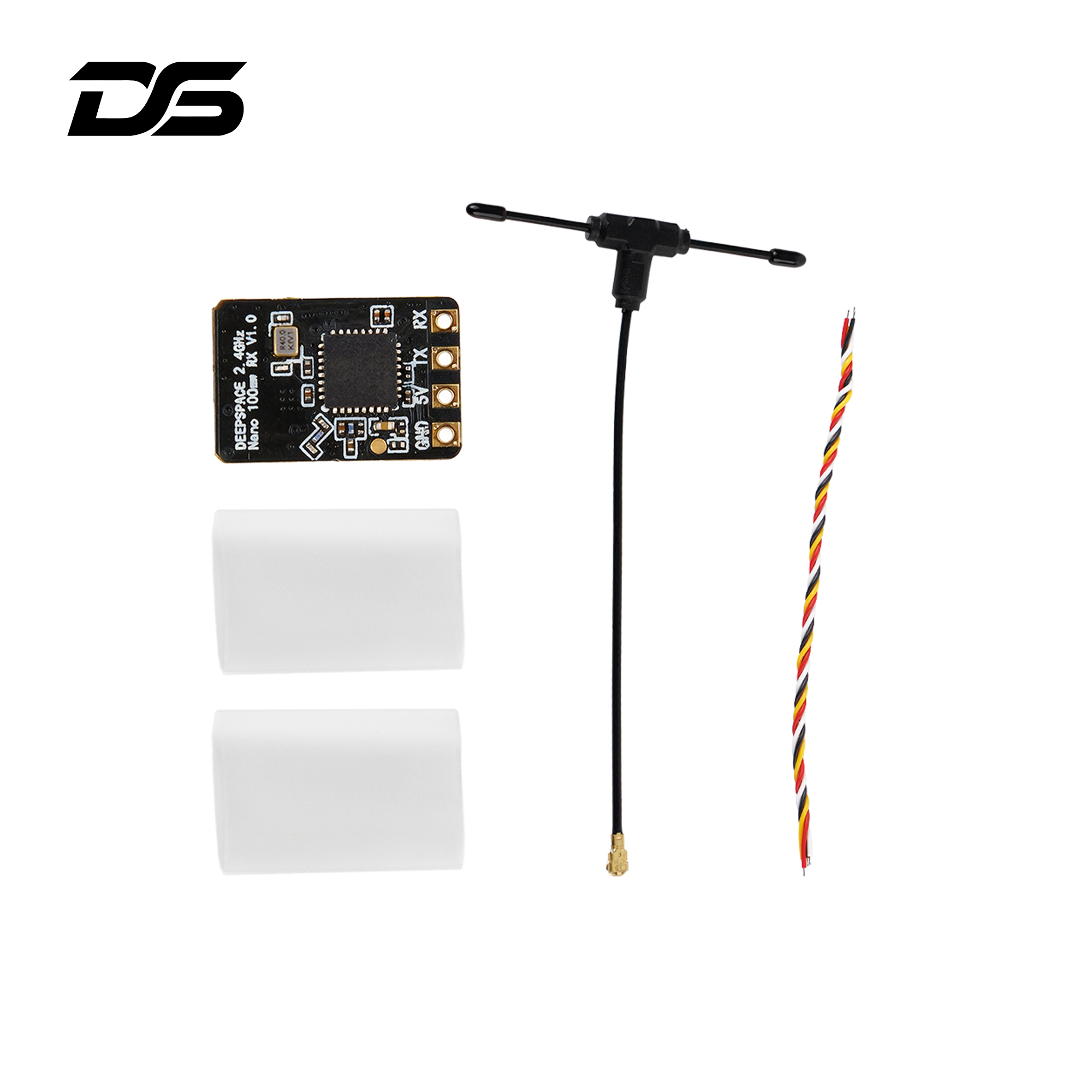 DeepSpace ELRS Nano 2.4G 接收机 穿越机FPV固定翼航模接收机