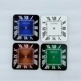 NH35表盘方形罗马表盘 NH35手表配件 字面直径27mm机械表改装