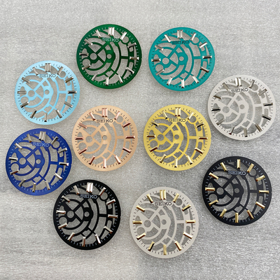 28.5mm镂空表盘改装手表配件无夜光适装NH70\NH72机芯镂空字面