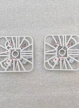 新款方形镂空表盘个性字面无夜光适装NH70机芯NH38机26.9X26.9mm