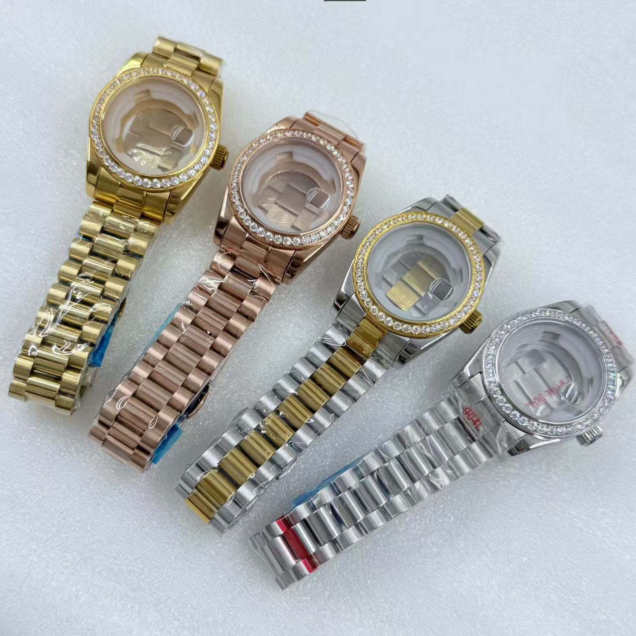 NH05机 手表壳带31 mm女款钻，蓝宝石玻璃，配24.5 mm表盘