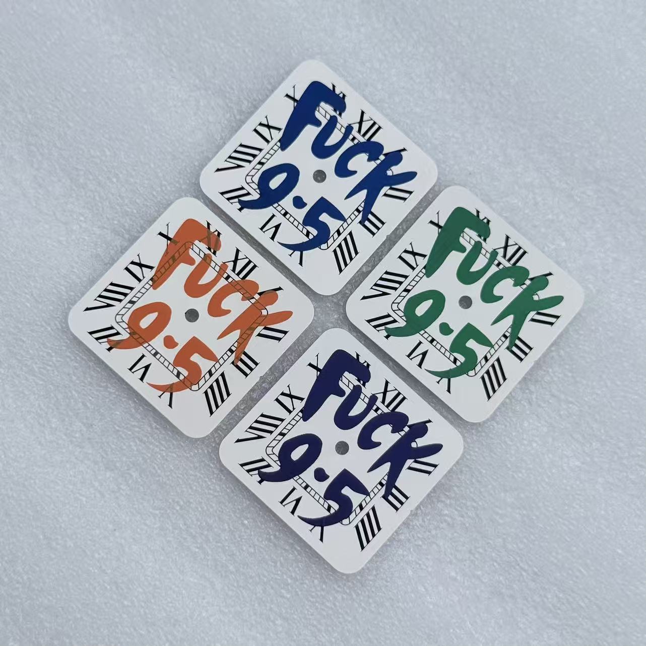 新款方形罗马表盘个性字面 适装NH35机芯 26.9X26.9mm