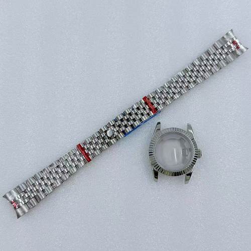 适配NH05机，手表壳带31 mm女款，蓝宝石玻璃，配24.5 mm表盘，