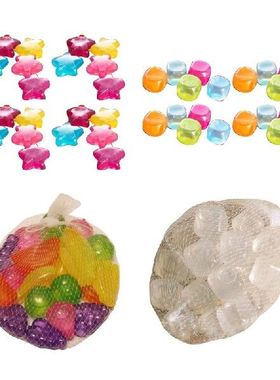 20Pcs Cute Star Sqaure Fruit Shape Reusable Plastic Ice Cube