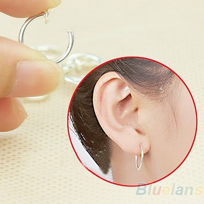 好货new style 8pcs punk clip on fake piercing nose lip hoop