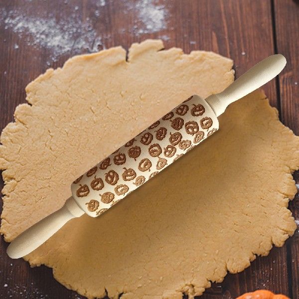 Halloween Rolling Pin Funny 3D Lantern Decorative Rolling