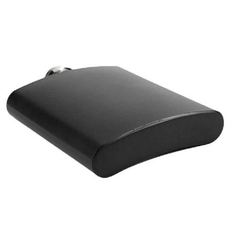 Hip Flask For Liquor Matte Black Stainless Steel Whiskey