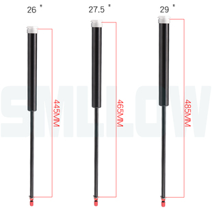自行车前叉山地自行车双气室气泵油压改上下双气压修补线控叉配件
