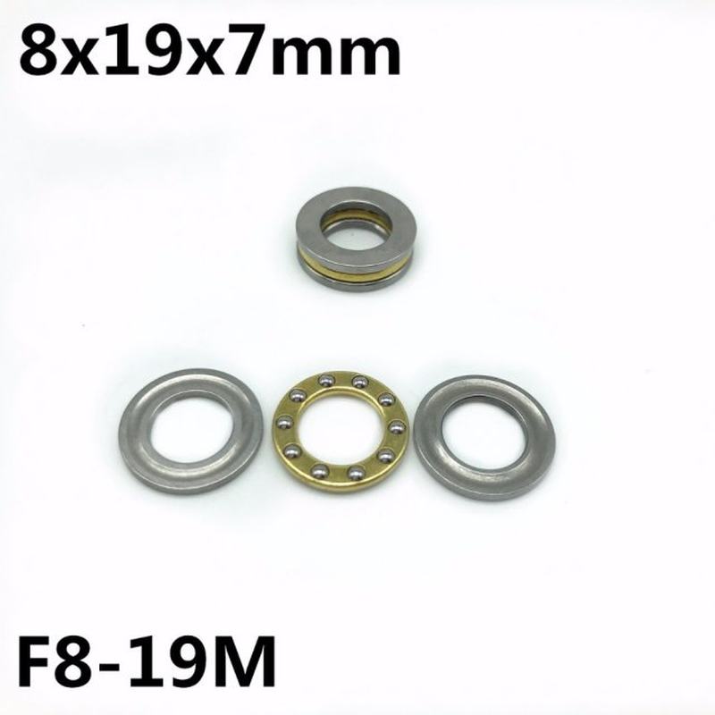 50Pcs F8-19M 8x19x7mm Axial Ball Thrust Bearing plane thrust