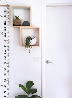 Wooden Wall Hanging Baby Height Measure Ruler Wall Sticker