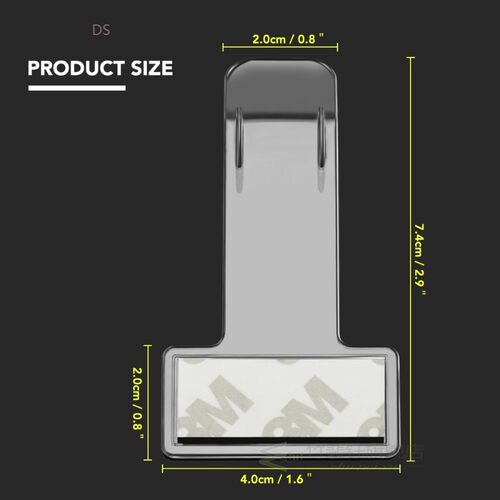 好货2pcs new car Parking Ticket Holder Clip Sticker For Skod