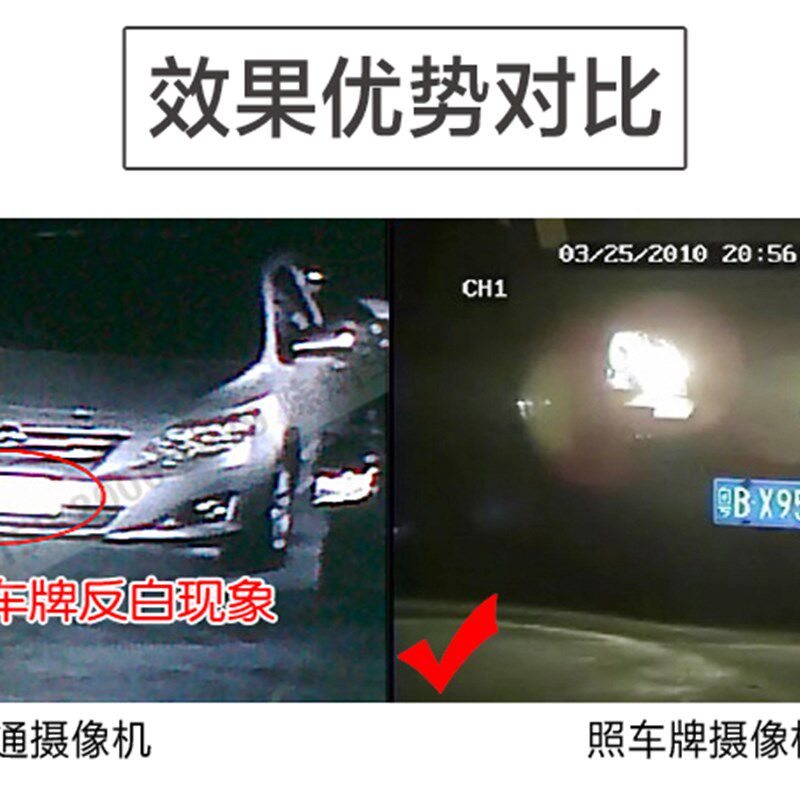 好货星邦 宽动态照车牌监视摄影镜头 白光灯高清变焦摄像机 夜视