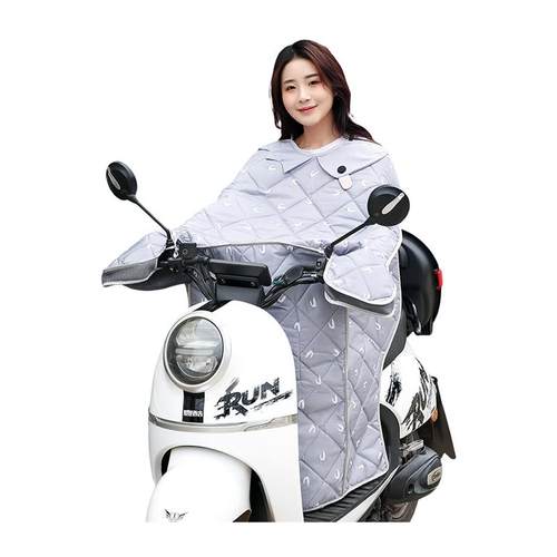 电动机车挡风防晒罩夏季防水防风小电动车遮阳挡风被春秋薄款女