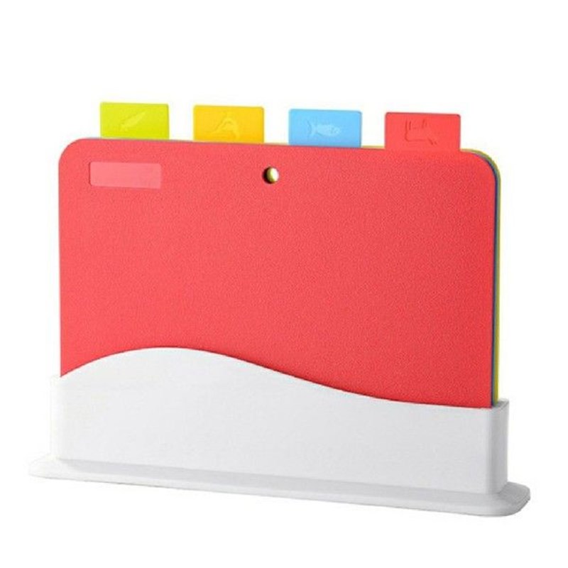 4Pcs/Set Kitchen Cutting Board Multifunctional Plastic