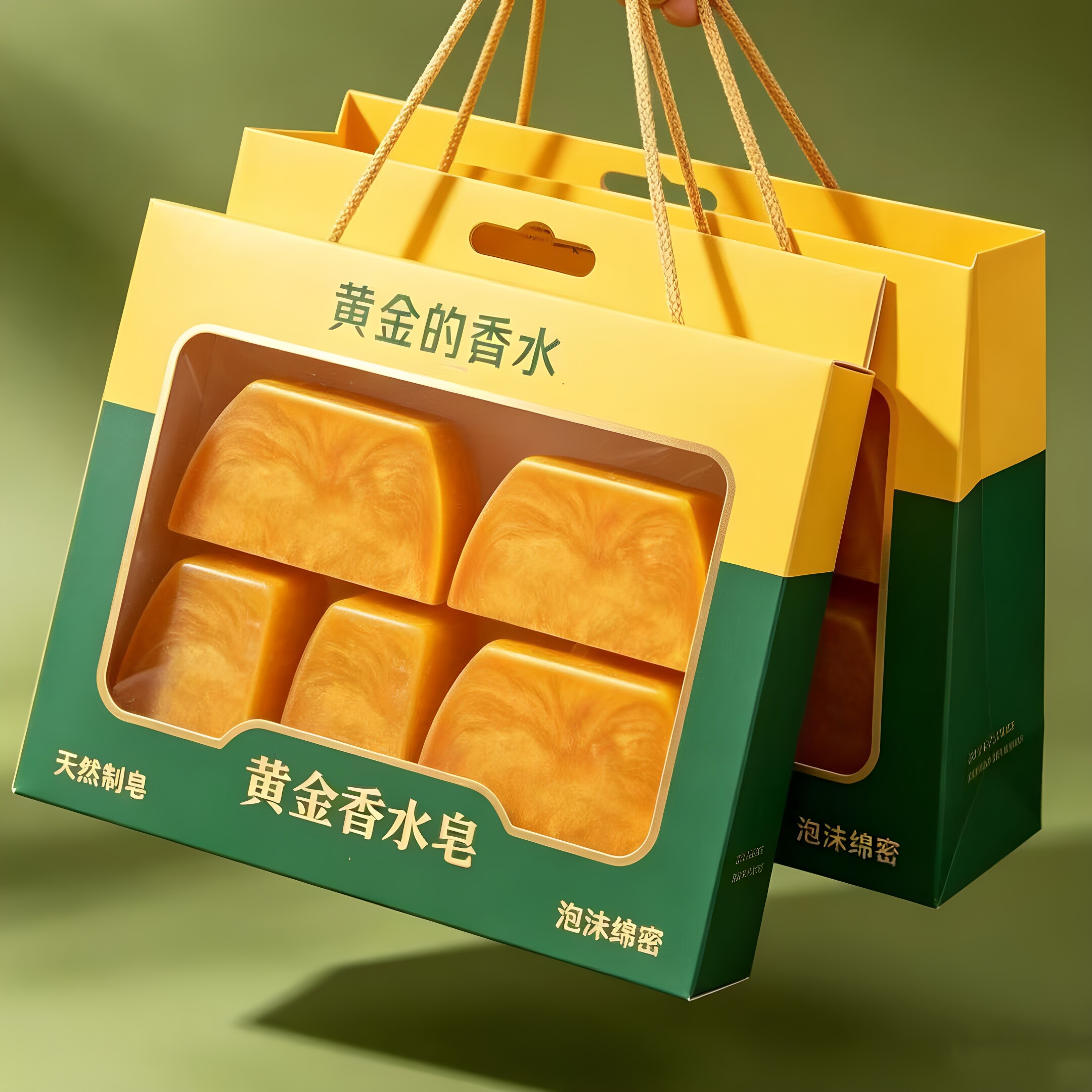 黄金皂新款高级香皂香水皂亮肤保湿水润持久黄金梯形香皂手工皂