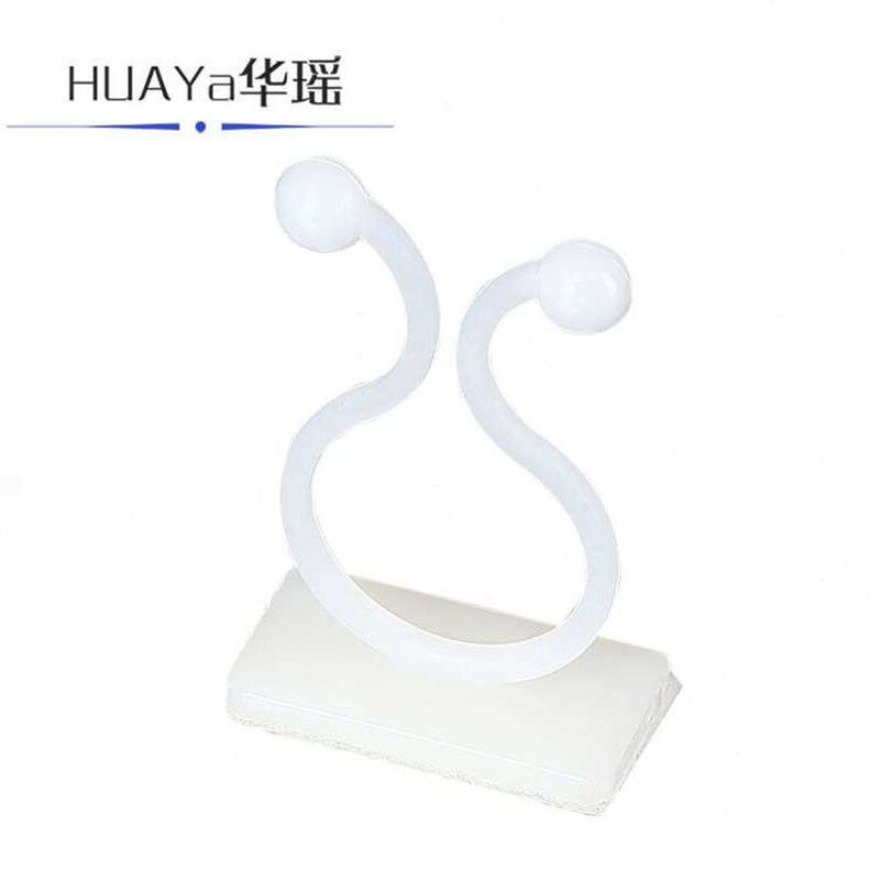 极速华瑶粘贴式扭线环电线固定扣电脑线收纳束线器绿萝藤蔓支架绑