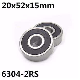 ball groove 极速10Pcs 2RS deep 20x52x15 6304 bearing