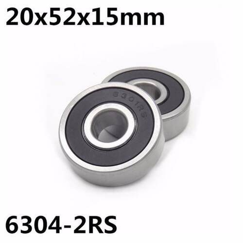极速10Pcs 6304-2RS ball bearing 20x52x15 mm deep groove ball
