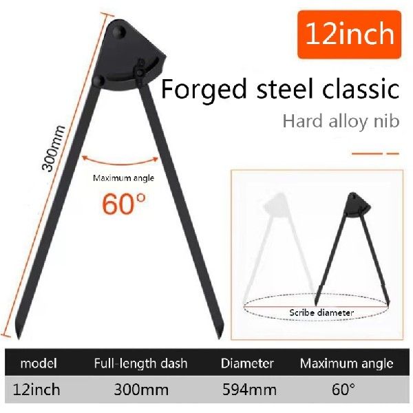 T3EC Compass for Geometry Carpenters Precision Compasses