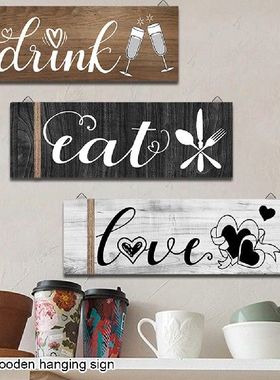 3pcsset Gift Accessories Bar Kitchen Restaurant Wall