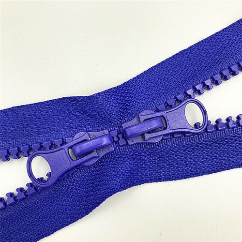 极速1pcs 80cm 90cm 5# Double Zipper Sliders Plastic Resin Co