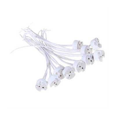 1pc5pcs10pcs 220V 2A MR16 GU53 Base Socket Wire